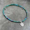 turkusowy naszyjnik srebro 925