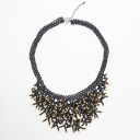Naszyjnik „Rafa koralowa” - ręcznie robiony choker z koralików szklanych