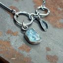 Surowy akwamaryn - naszyjnik
