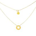 ręcznie wykonane złoty minimalistyczny naszyjnik karma