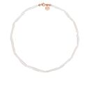 Naszyjnik z różowego złota z pereł naturalnych