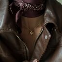 Naszyjnik z kwiatem z różowego złota