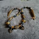 Naszyjnik handmade ciekawy styl etno znakomity prezent dla każdej kobiety kochającej unikaty biżu