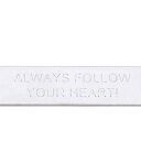 Srebrny naszyjnik ALWAYS FOLLOW YOUR HEART