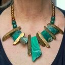 ELEGANCKO Agat i hemetyt Naszyjnik unikatowy ręcznie robiony PREZENT luksusowy niepowtarzalny