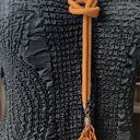 Naszyjnik Lariat Z Bursztynkami