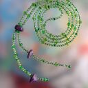 Naszyjnik Zielony Z Koralików
