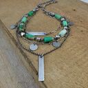 Naszyjnik - warstwowy z chryzoprazem