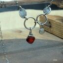 Granat z labradorytem - minimalistyczny 03