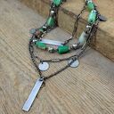 Naszyjnik - warstwowy z chryzoprazem