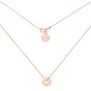 hand made naszyjnik z różowego złota z małą karmą be active