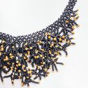 Naszyjnik „Rafa koralowa” - ręcznie robiony choker z koralików szklanych