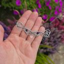 Oryginalny naszyjnik lapis lazuli kryształ górski wire wrapping