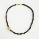 Róża pustyni i bronzyt Naszyjnik z detalem