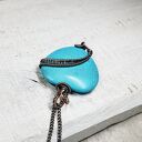 Naszyjnik Howlit Serce M292 - turkusowe serce w wire wrapping z miedzi