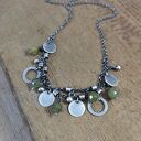 Delikatny naszyjnik z granatu (grossular)