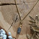 Naszyjnik z labradorytem i zawieszką