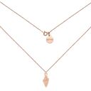 ręczne wykonanie naszyjnik z różowego złota z muszelką