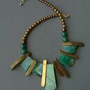 ELEGANCKO Agat i hemetyt Naszyjnik unikatowy ręcznie robiony PREZENT luksusowy niepowtarzalny