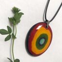 Tęczowy naszyjnik z gliny - wyjątkowa biżuteria handmade