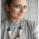 Korale w stylu boho z ceramiki - Wylęgarnia Pomysłów - unikatowa biżuteria
