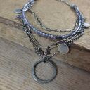 Naszyjnik kaskadowy z iolitem