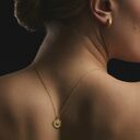 różowe naszyjniki słńce z różowego złota