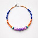 Kolorowy naszyjnik obroża (choker) z koralików boho
