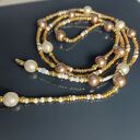 Naszyjnik Perły Szklane Długie