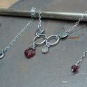 Granat z labradorytem - minimalistyczny 03