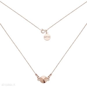 Naszyjnik rÓŻowego zŁota krysztaŁem rose gold swarovski® crystal