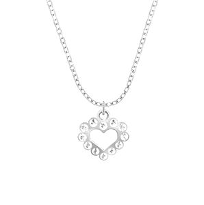 Celebrate heart with zircons necklace serce celebrytka kolekcja