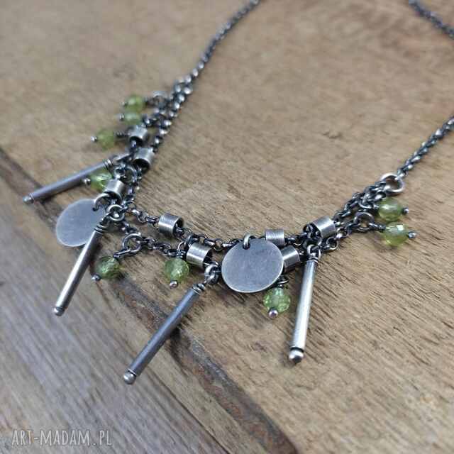 Delikatny naszyjnik z peridotu