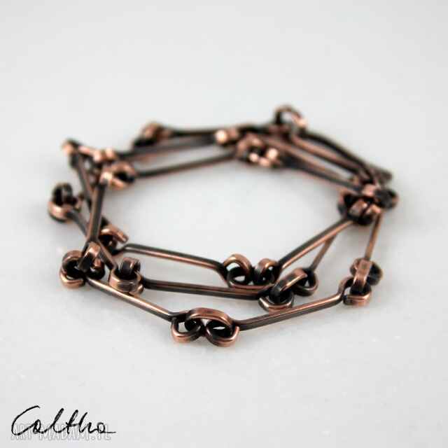 Łańcuch - miedziany naszyjnik (2208 -05) III