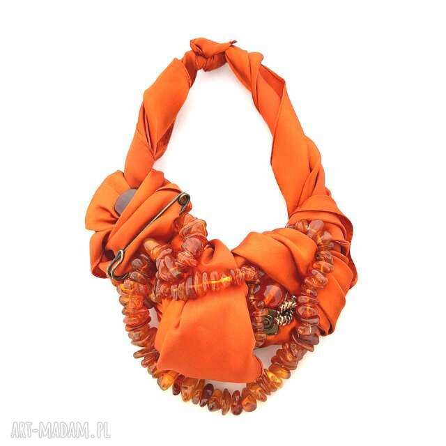 ORANGE IS THE NEW BLACK naszyjnik handmade