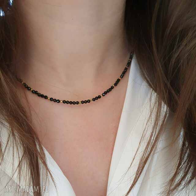 Naszyjnik z czarnego turmalinu