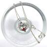 naszyjniki: Srebrny naszyjnik serce z cyrkonią vol2 - dla ukochanej prezent dla niej