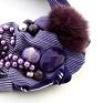 violetta naszyjnik handmade purpurowy