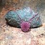 biżuteria makramowa serduszko " dobre serce artystyczna kompozycja kamieni naturalnych amulety talizmany