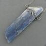 Wisiorek talizman surowy kyanit wire wrapping kianit amulet