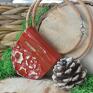 Beezoo handmade wisior ceramiczny naszyjnik z korka z elementem rojo korek