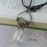 Crystal amulet z kryształem górskim naszyjnik