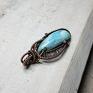 wire wrapping naszyjniki larimar m274 miedź