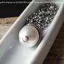 ssstrażnik ssskarbu naszyjnik z naturalnej perły i - ręczne wąż ze srebra