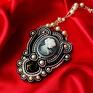 soutache naszyjniki gothic cameo przecena - 50% gotycki