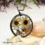 Jewelry z z1028 z suszonymi kwiatami herbarium z żywicy naszyjnik boho