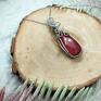 naszyjniki: Jadeit handmade stal chirurgiczna wirewrapping wisiorek