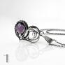 naszyjnik srebrny naszyjniki fioletowe purple heart ii - serce z ametystem seduszko