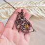 naszyjnik z kryształem żółte butterfly wing - romantyczny