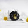 czarne pszczoła niezwykły naszyjnik srebrny z pszczółką zatopioną w bee